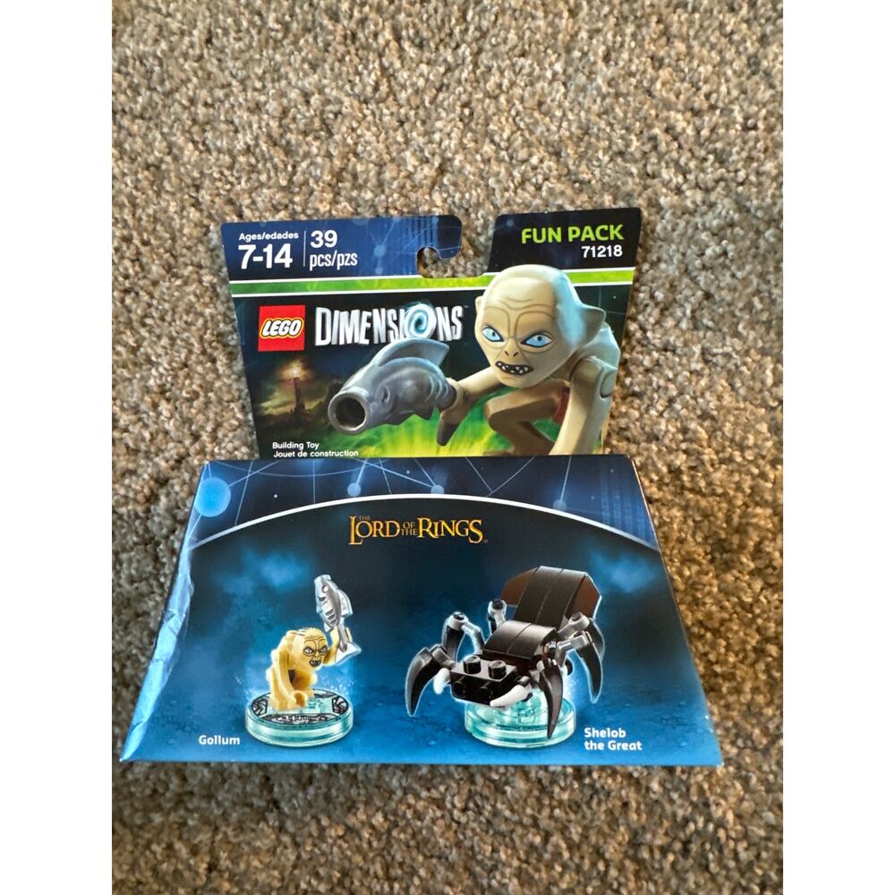 Lego Dimensions 71218 Movie Fun Pack  39pcs Lord of Rings 3N1 Gollum Shelob NIB